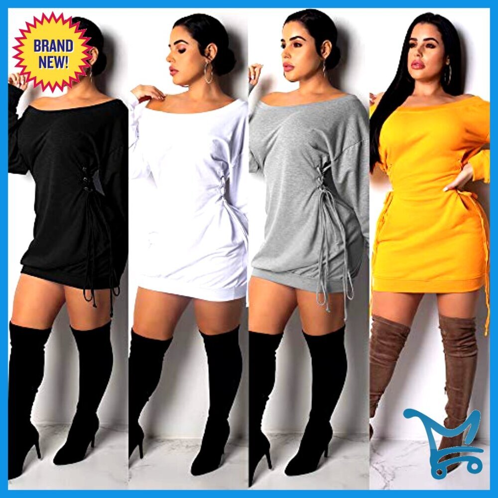 Long Sleeve Pleated Bodycon Mini Dress Elegant Boho Fall Work Club Outfit - Picture 5 of 5